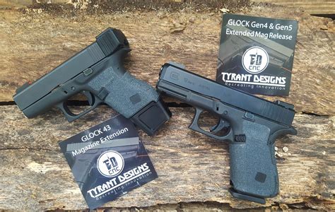 Tyrant Designs Glock 43 3 Mag Magazine Extension And Gen4 And Gen5