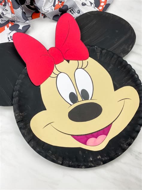 Minnie And Mickey Mouse Paper Plate Craft Free Template