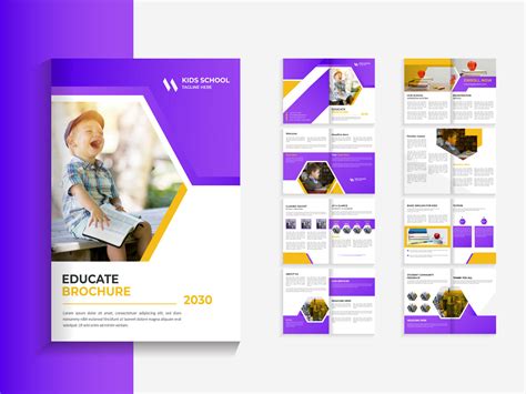 16 Page Education Brochure By Sahamim21 On Dribbble