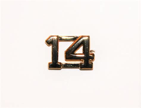 Brass 12″ Number Collar Pin 24k Gold Plated Price Is For One Pin
