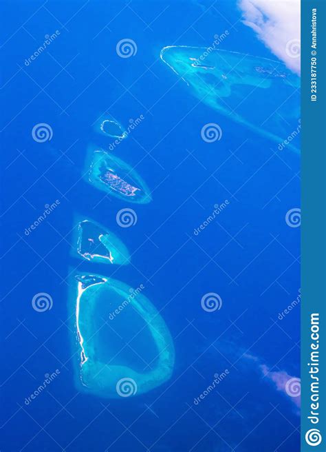 Aerial View Of Maldives Archipelago Baa Atoll Stock Photo Image Of