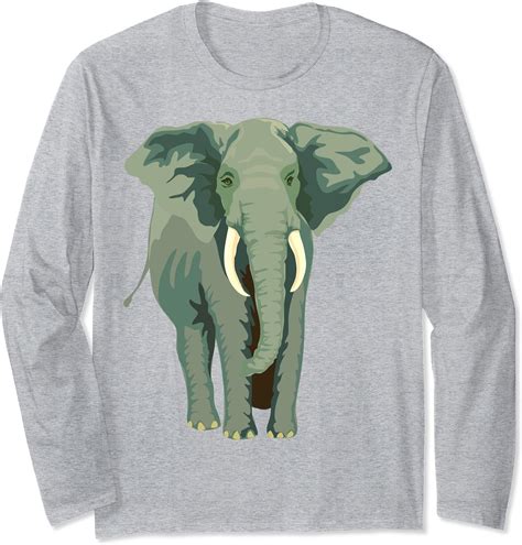 Elephant Art Long Sleeve T Shirt Uk Fashion