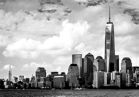 Freedom Tower Black And White Photograph By Ovidiu Rimboaca