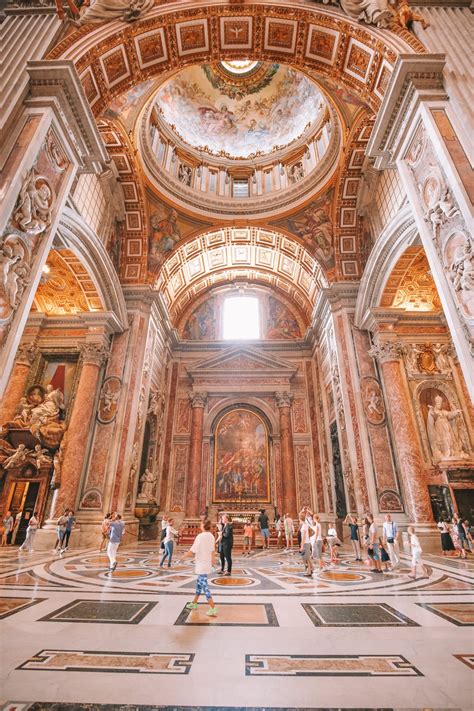 The Magnificent St Peters Basilica In The Vatican City Rome Vatican