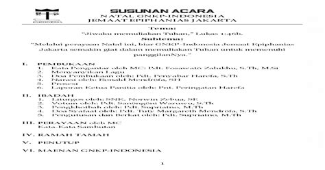 Ketika manusia berada pada posisi yang. Kata Kata Pembukaan Mc Ibadah Natal : Ibadah Perayaan ...