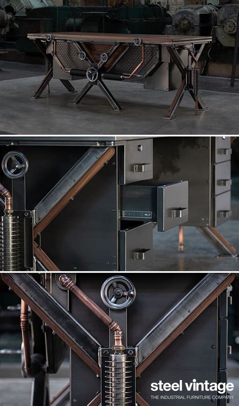 The Steampunk Desk Bespoke Industrial Furniture Uk Steel Vintage