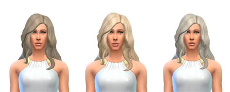 Busted Pixels Long Wavy Classic 12 Colors Sims 4 Hairs