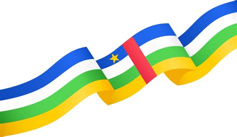 Free Central African Republic Flag Wave Isolated On Png Or Transparent