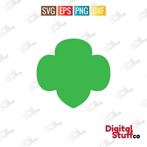 Girl Scouts Trefoil Svg Dxf Png Cut Files For Silhouette Etsy