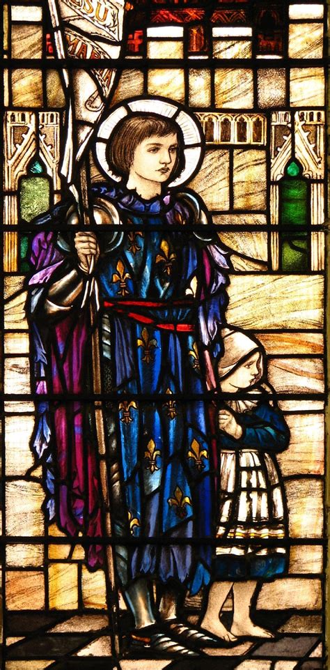 Pin By Jd Rackunowis On Jeanne Darc Stained Glass Saint