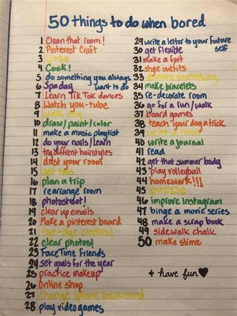 Things To Do When Bored The Ultimate List Artofit