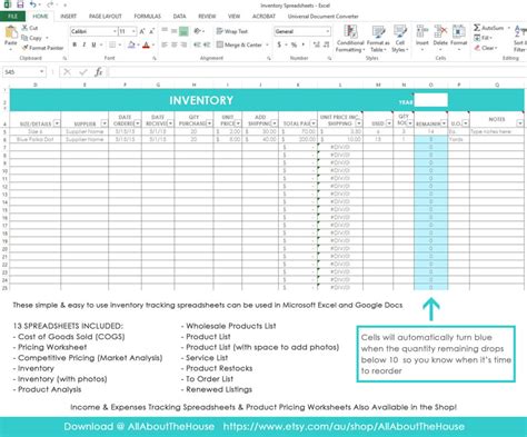 My Simple And Easy Method For Tracking Product Inventory Using Excel