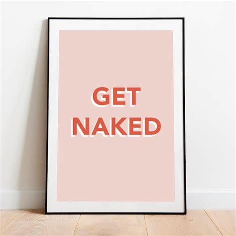 Naked Poster Etsy Uk