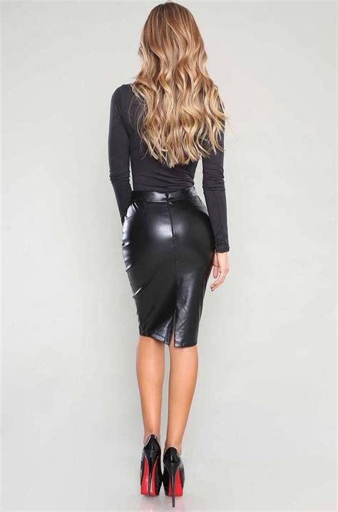 Tightleather Women Sexy Leather Outfits Leather Dresses Leather Fashion