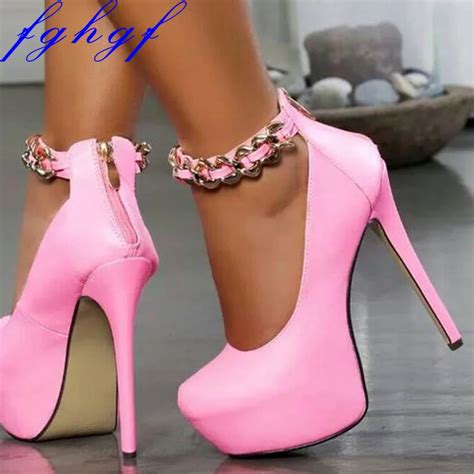 fghgf new pumps shoes women s 16cm thin high heels 4cm platform sexy stilettos patent leather