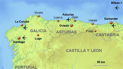 Stepmap North Spain Villas Base Map Landkarte Für Spain