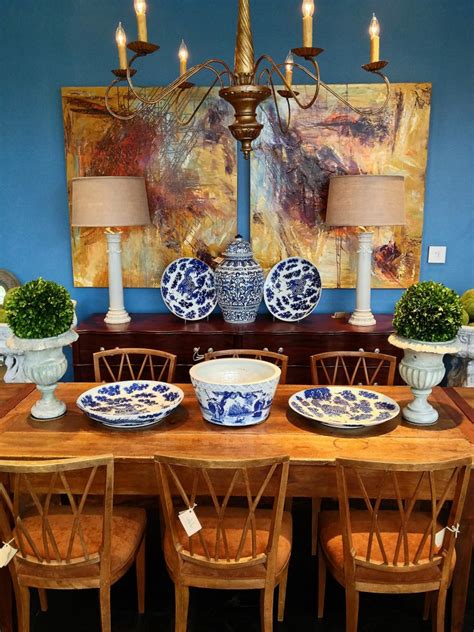 Victoria Dreste Designs Shades Of Blue And White Chandeliers