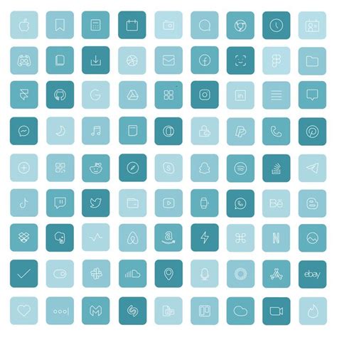 36 Sea Ios 14 App Icons Light Blue Bright Mood Widget Cover Widgetsmith