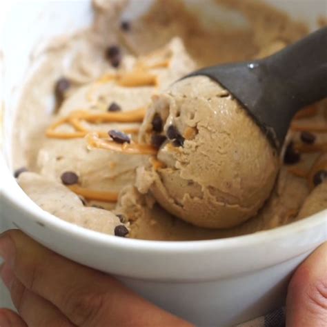 Easy Banana Peanut Butter Nice Cream Made With Frozen Bananas This