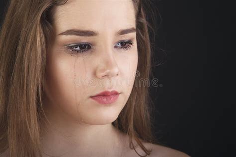 Sad Woman Crying Stock Image Image Of Emotions Fear 74815725