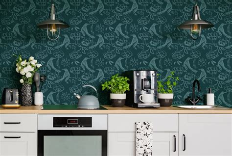These kitchen wallpaper ideas prove a quick, affordable and beautiful design solution to kitchen the most sought after kitchen wallpaper ideas can fill the need and want for more color, style and. 15 Wallpaper Backsplashes That'll Transform Your Kitchen