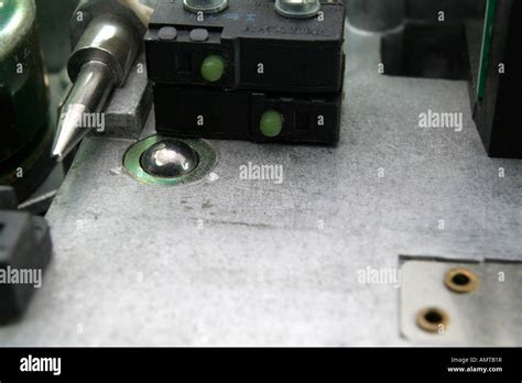 Ball Detent On Precision Mechanism Used In Electronics Stock Photo Alamy