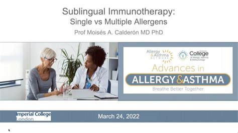 Sub Lingual Immunotherapy Single Vs Multiple Allergen Approach Youtube