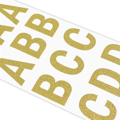 Gold Glitter Alphabet Stickers By Recollections™ Letters And Numbers