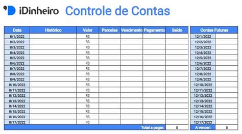 17 Planilhas De Controle Financeiro Download Grátis Para Excel