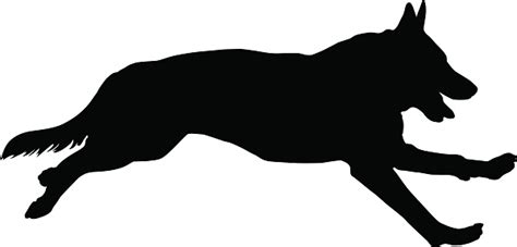 German Shepherd Silhouette Stock Illustration Download Image Now
