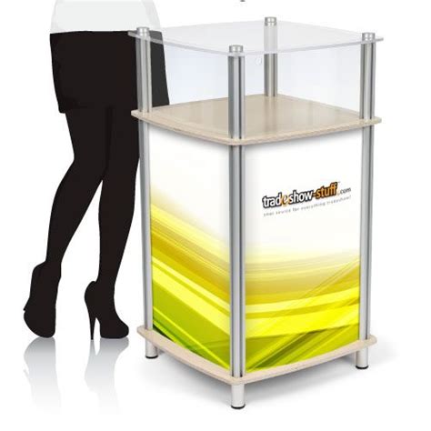 Square Portable Display Case Trade Show Display Case