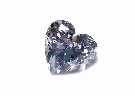 Gray Diamond 100ct Natural Loose Fancy Gray Bluish Color Gia Heart