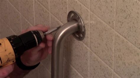 How To Install Bathroom Grab Bars Youtube