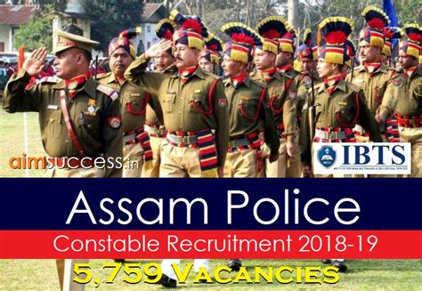 Assam Police Constable Recruitment Vacancies