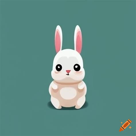 Minimalistic Logo Of A Cute Bunny On Craiyon