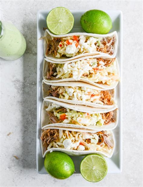 Slow Cooker Pulled Pork Tacos With Sweet Chili Slaw