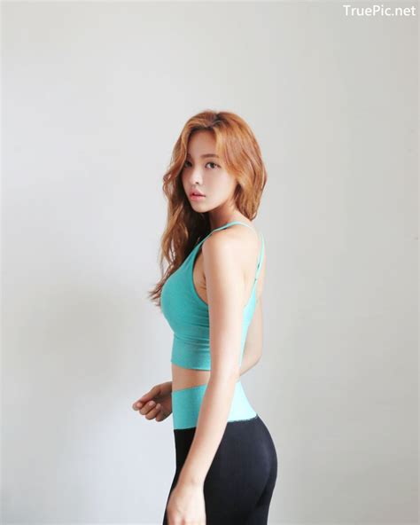 Korean Fashion Model Jin Hee Fitness Set Photoshoot Collection