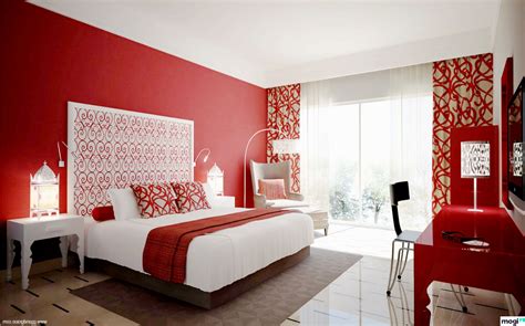 Bedroom With Red Walls Mogivn