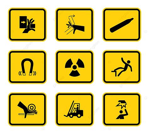 Hazard Warning Signs Vector Design Images Warning Hazard Symbols