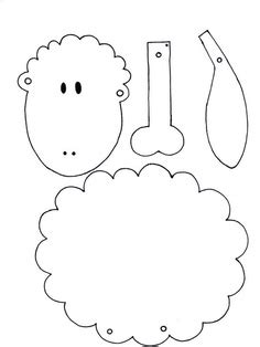 To download our free printable files, just look for the lock box on every printable download page. Sheep Templates Printable - ClipArt Best
