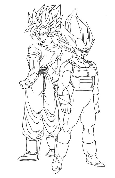 Dragon Ball Z Coloring Pages Vegeta Vonnie Mccray