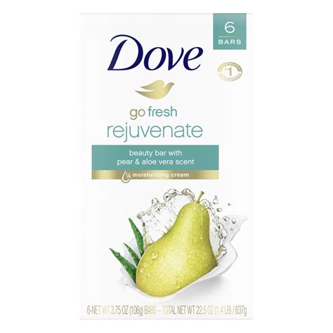 Save On Dove Go Fresh Rejuvenate Beauty Bar Pear And Aloe Vera 6 Ct