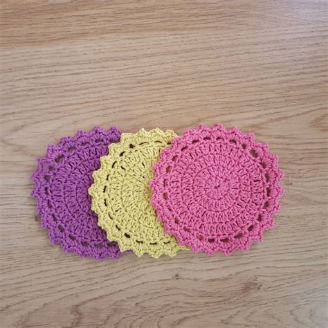 Easy Crochet Coasters Pattern For Beginners Quick Crochet Pattern