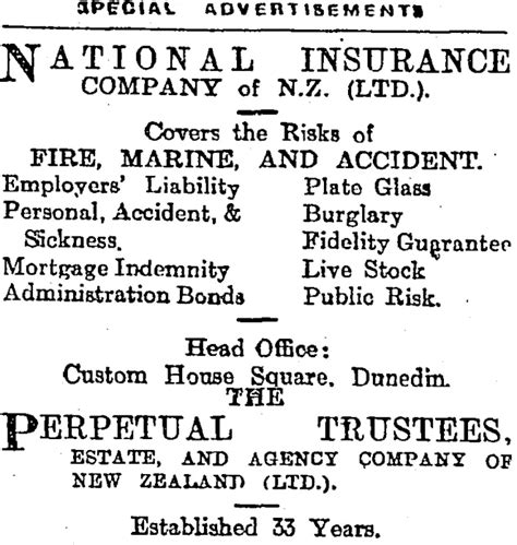 Page 4 Advertisements Column 1 Otago Items National Library Of New Zealand National