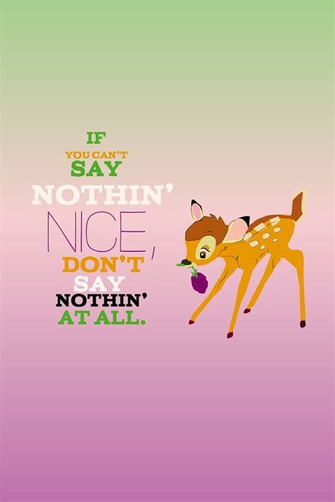 Items Similar To Disney Bambi Inspirational Quote Instant