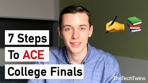 7 Steps To Ace College Finals Thetechtwins Youtube