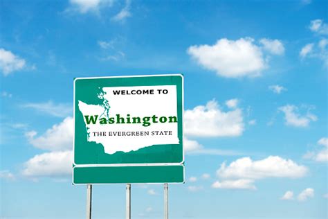 Washington State Welcome Road Sign Stock Photo Download Image Now