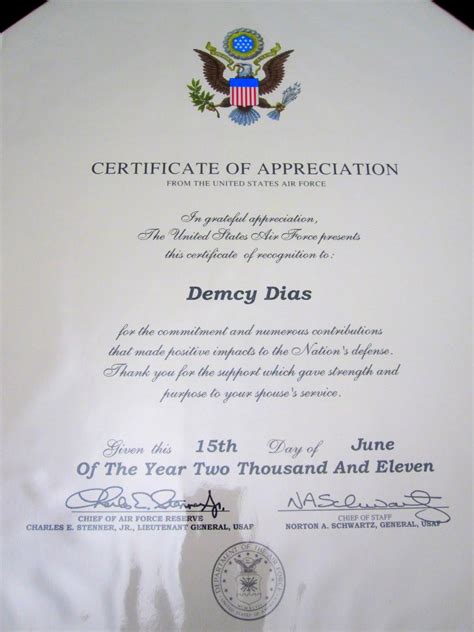 Air national guard & air force reserve upon retirement, airmen are entitled to receive a united states (u.s.) flag, retirement certificate, spouse certificate of appreciation (if applicable), presidential certificate of appreciation, presidential letter (if eligible), and retirement lapel pin. Life's Perception & Inspiration: Retirement Day!