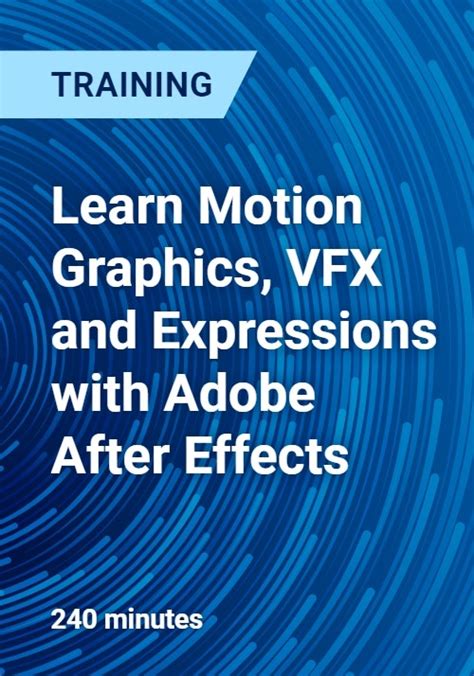 Learn Motion Graphics Vfx And Expressions With Adobe After Effects