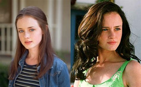 on the left 19 year old alexis bledel as